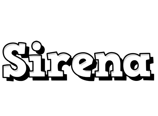Sirena snowing logo