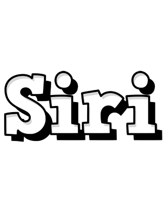 Siri snowing logo