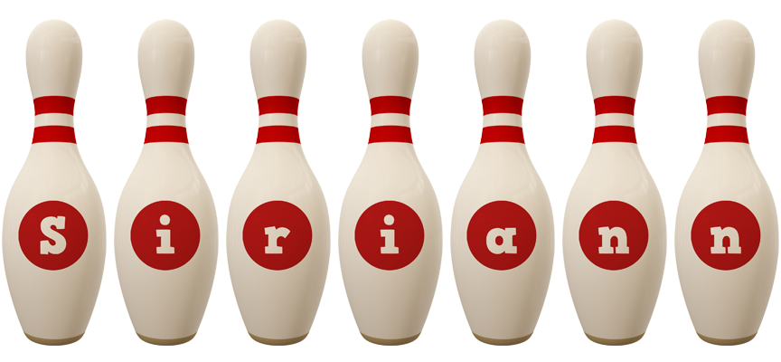 Siriann bowling-pin logo