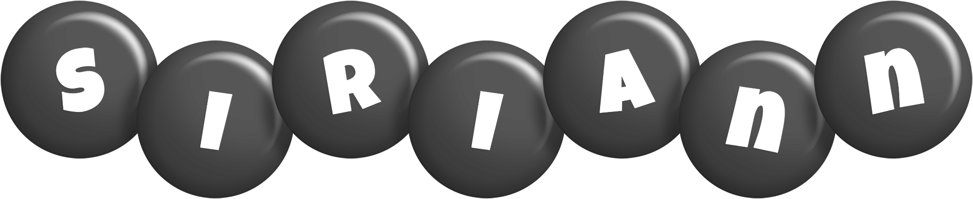 Siriann candy-black logo