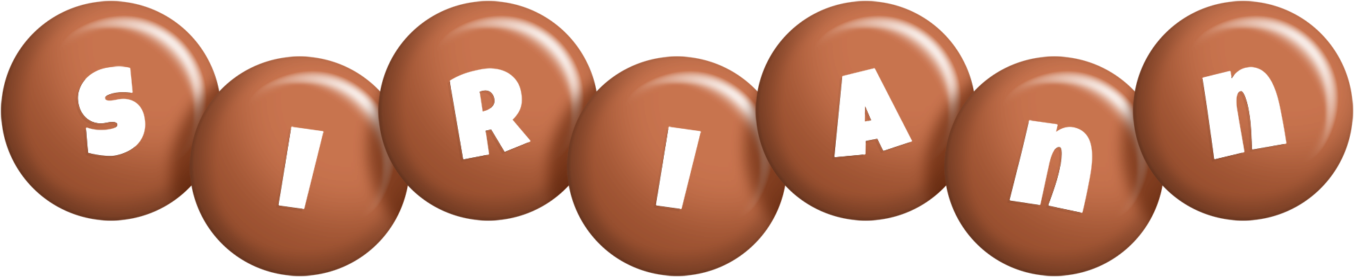 Siriann candy-brown logo