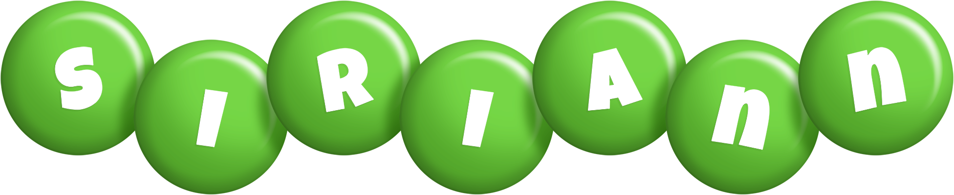 Siriann candy-green logo