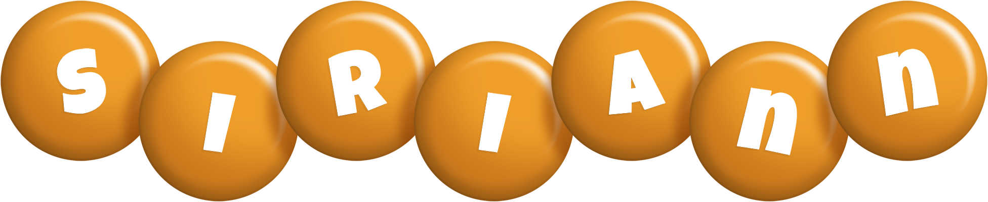 Siriann candy-orange logo
