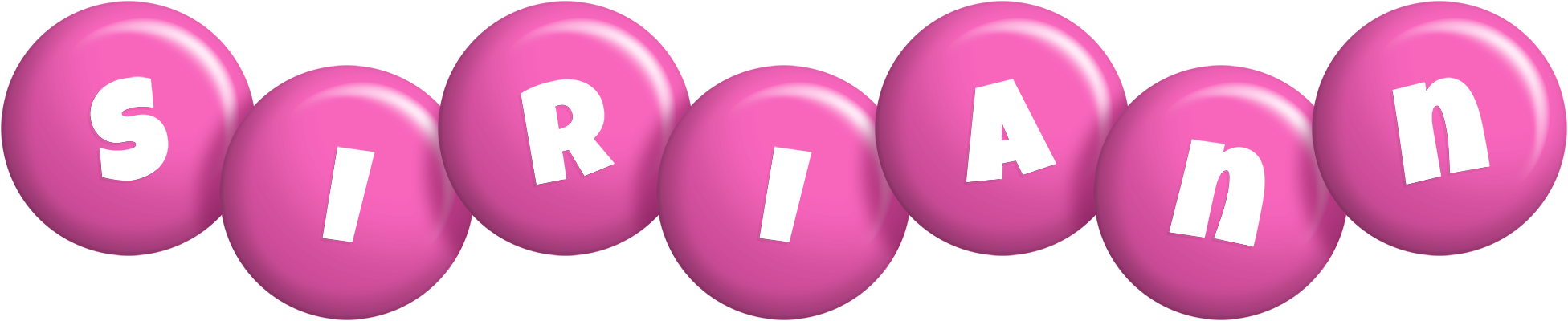 Siriann candy-pink logo