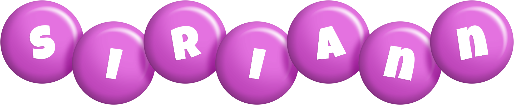 Siriann candy-purple logo