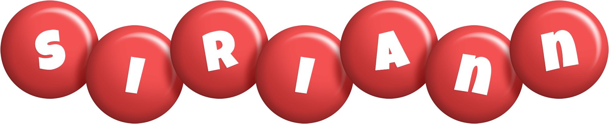 Siriann candy-red logo