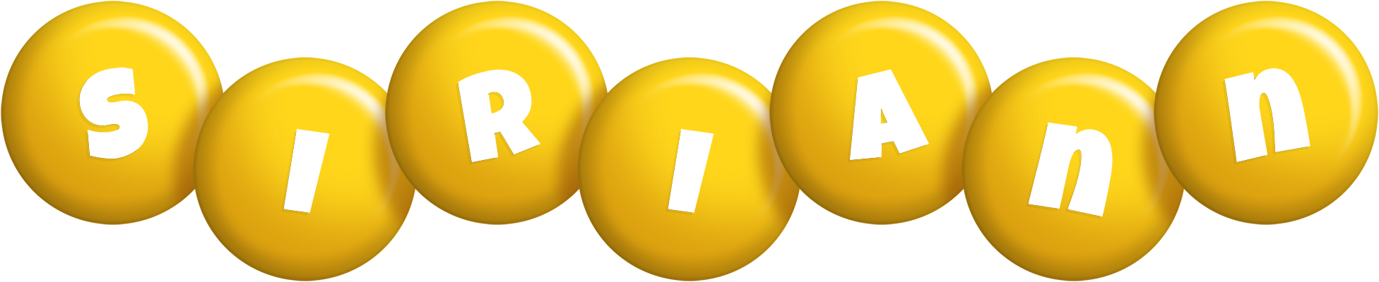 Siriann candy-yellow logo