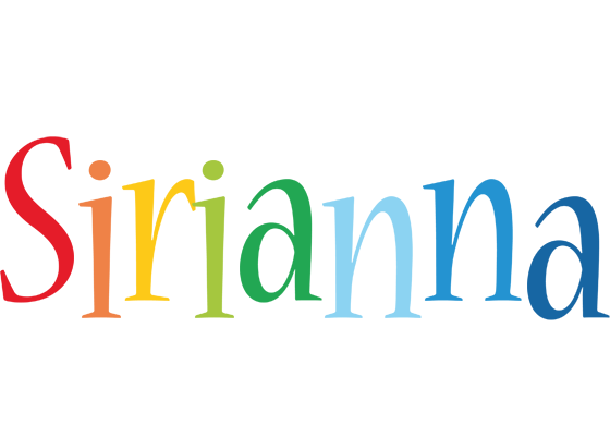 Sirianna birthday logo