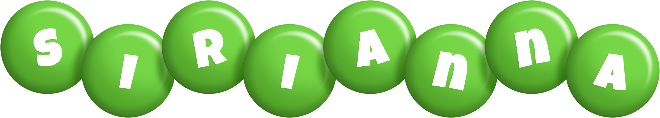 Sirianna candy-green logo