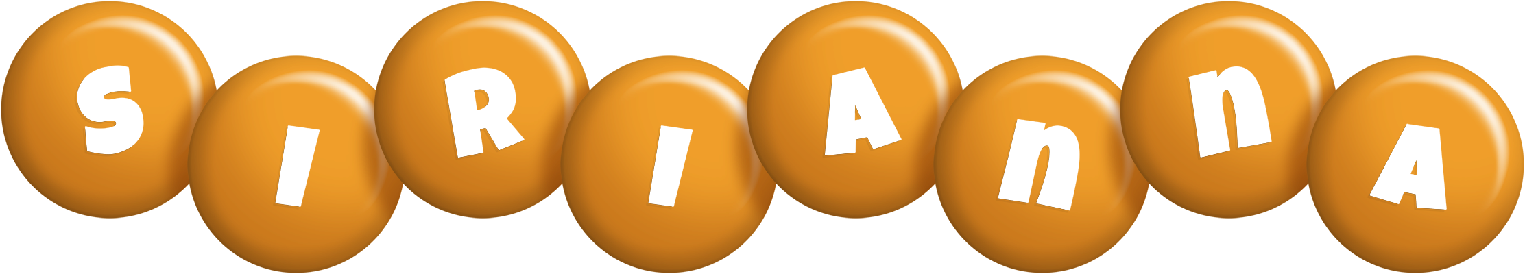 Sirianna candy-orange logo