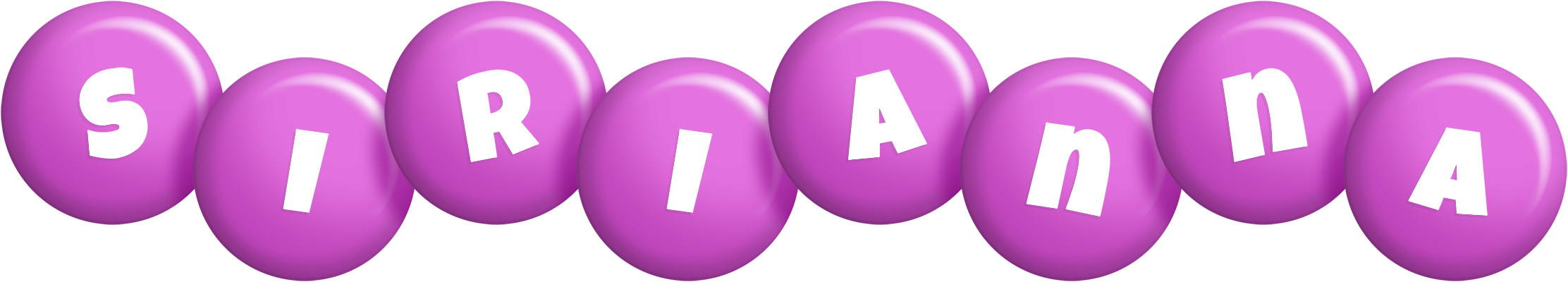 Sirianna candy-purple logo
