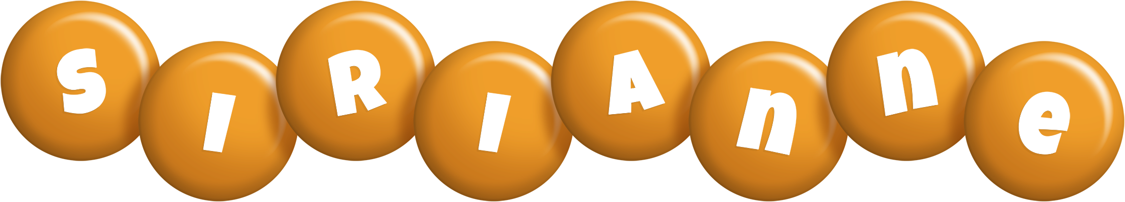 Sirianne candy-orange logo