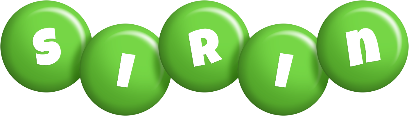 Sirin candy-green logo