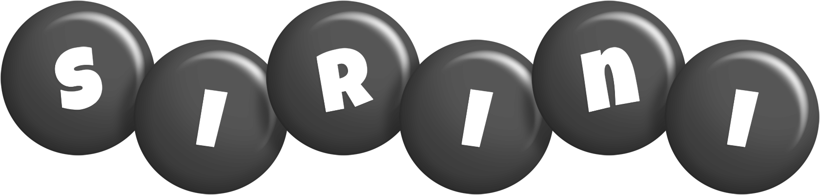 Sirini candy-black logo