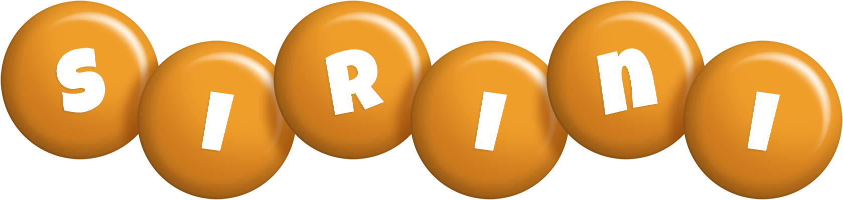 Sirini candy-orange logo