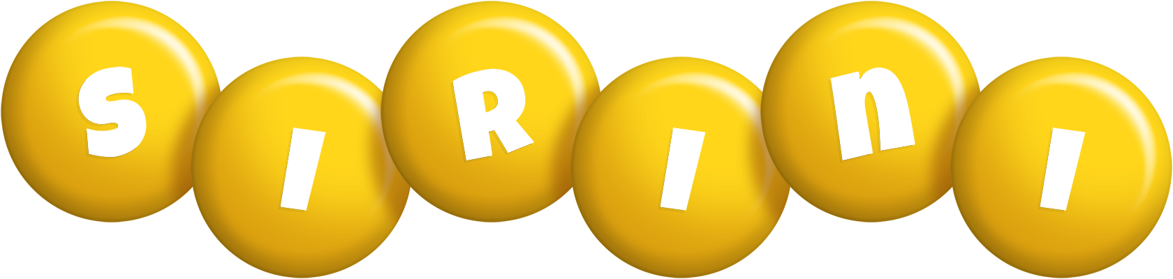 Sirini candy-yellow logo