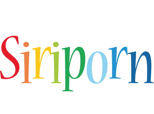 Siriporn birthday logo