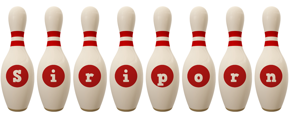 Siriporn bowling-pin logo