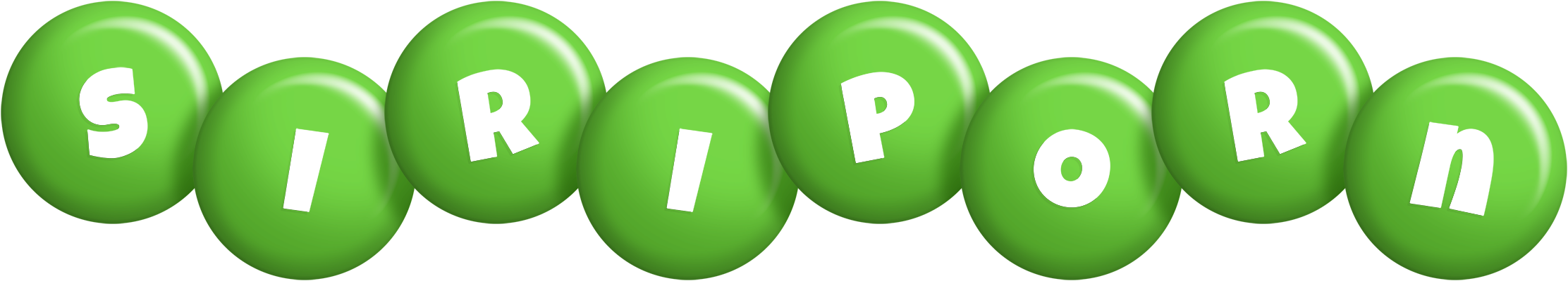 Siriporn candy-green logo