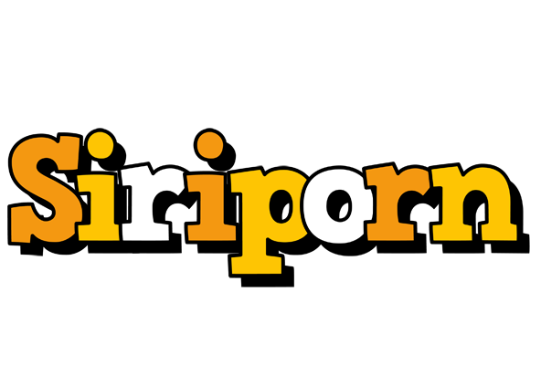 Siriporn cartoon logo