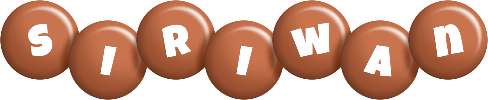 Siriwan candy-brown logo