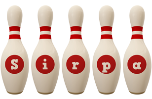 Sirpa bowling-pin logo