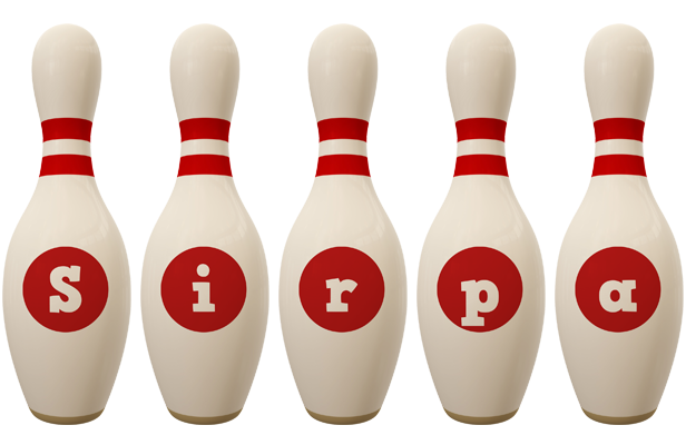 Sirpa bowling-pin logo