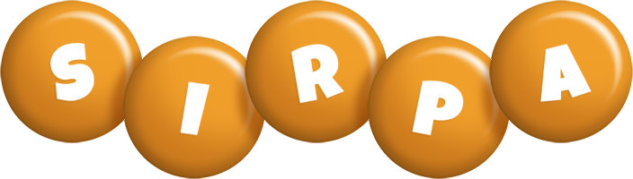 Sirpa candy-orange logo