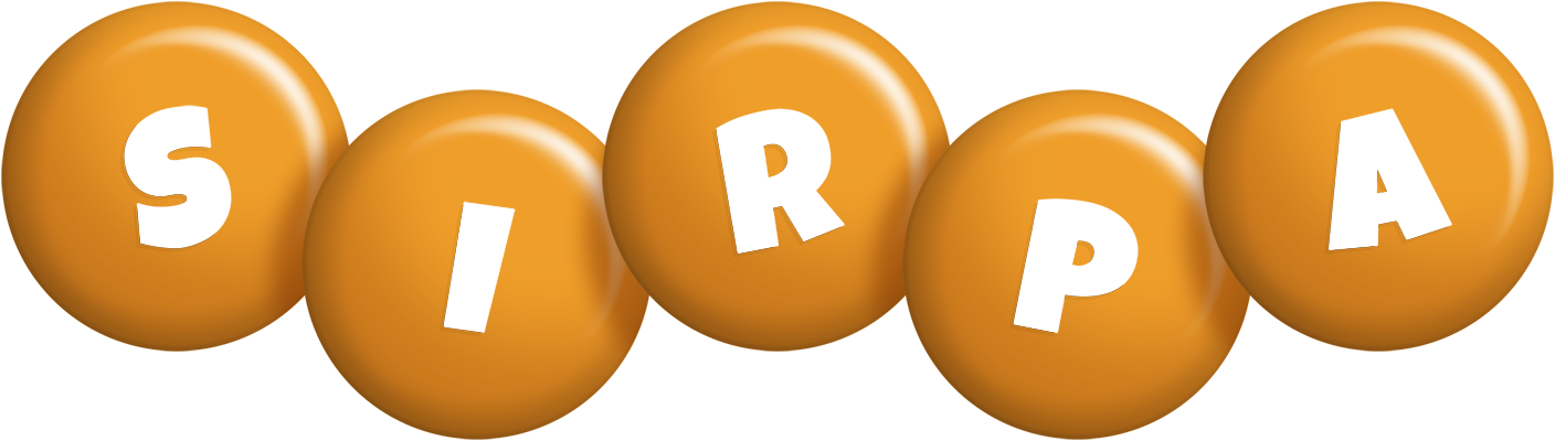 Sirpa candy-orange logo