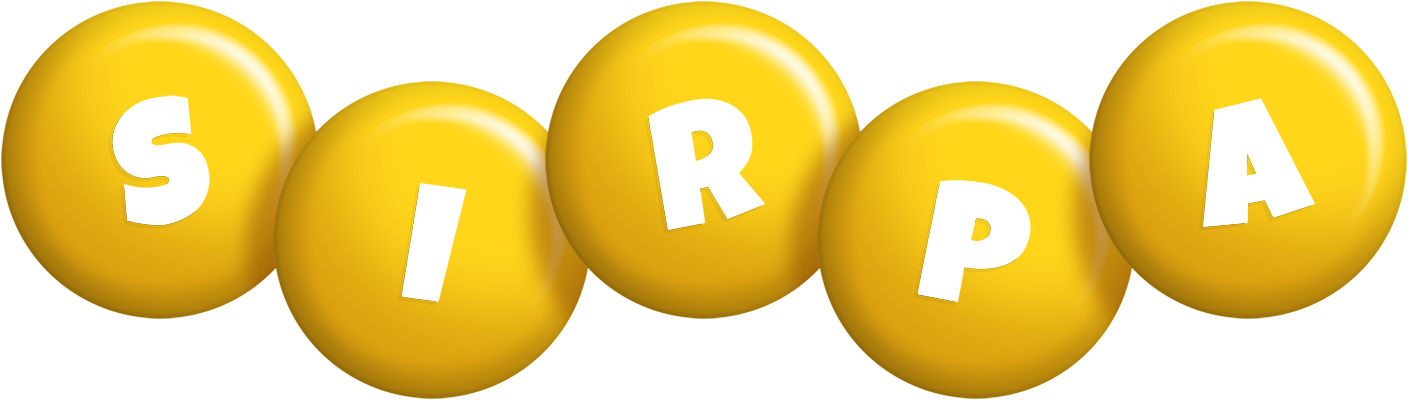 Sirpa candy-yellow logo