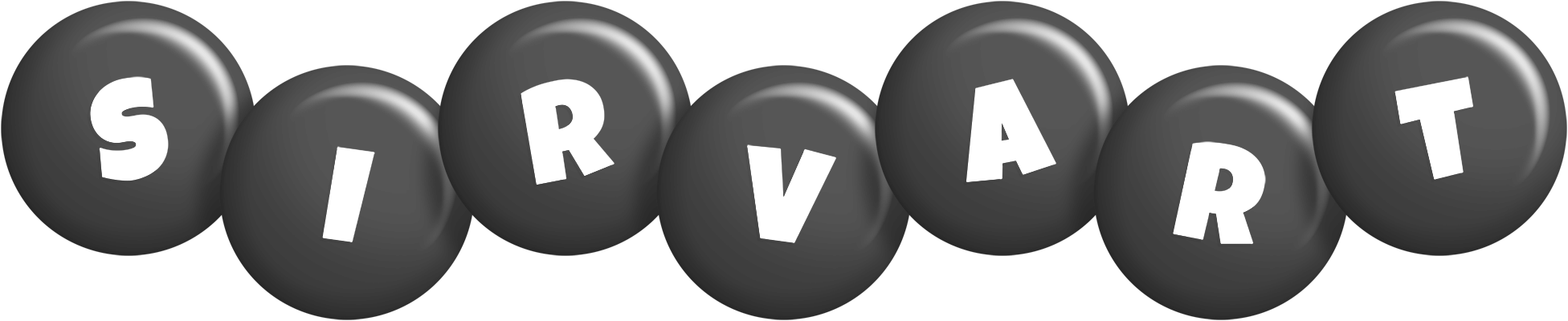 Sirvart candy-black logo