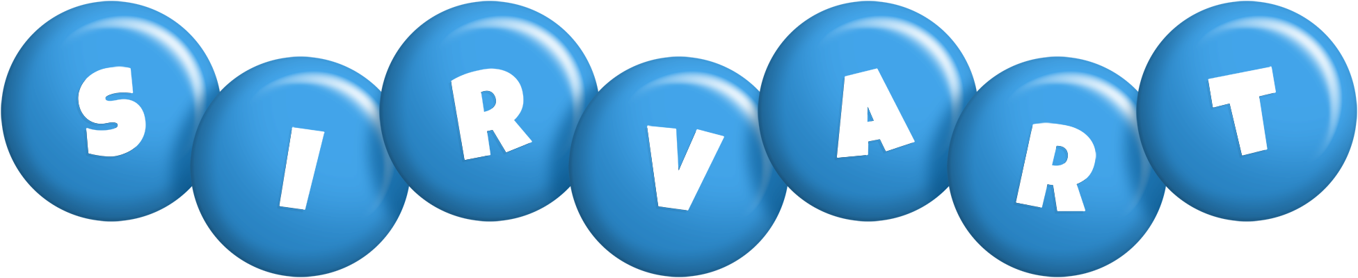 Sirvart candy-blue logo