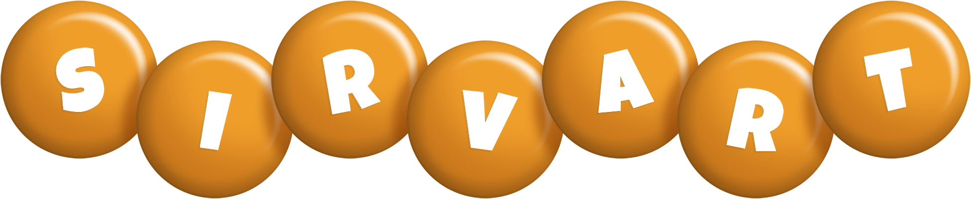 Sirvart candy-orange logo