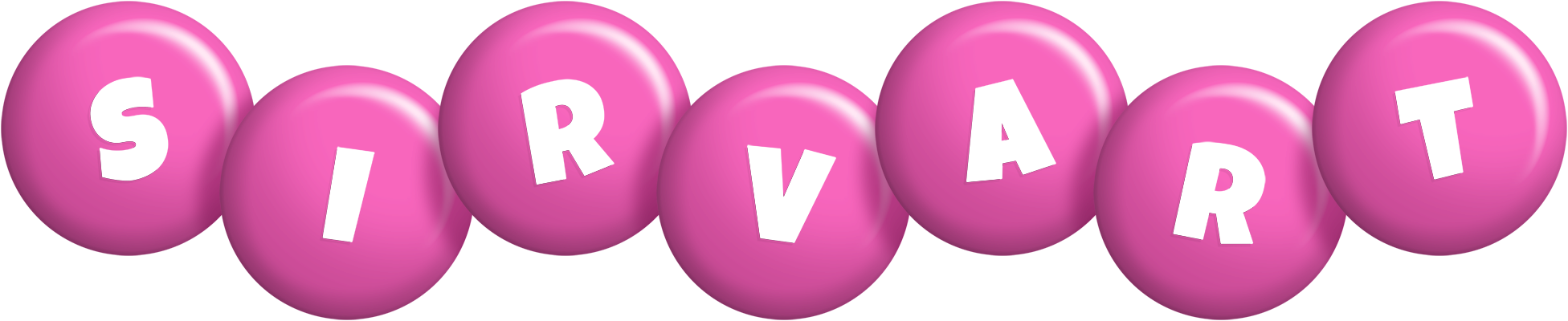 Sirvart candy-pink logo