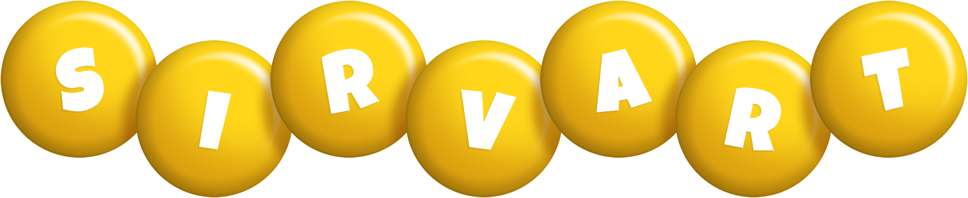 Sirvart candy-yellow logo