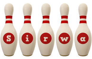 Sirwa bowling-pin logo