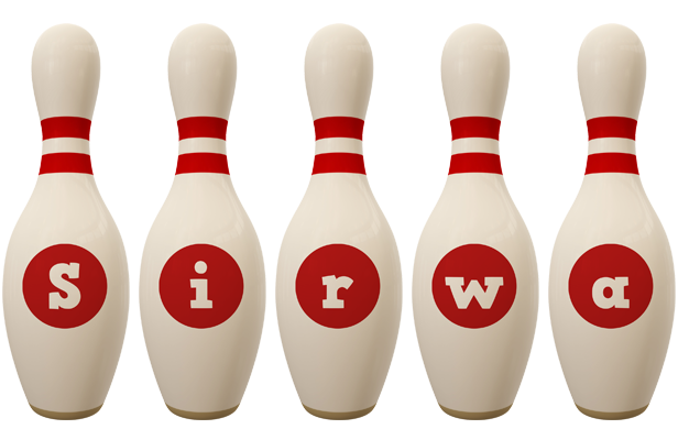 Sirwa bowling-pin logo