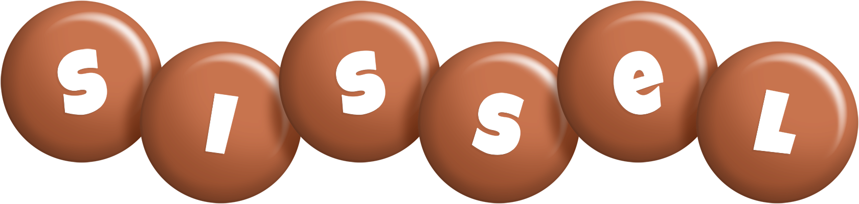 Sissel candy-brown logo