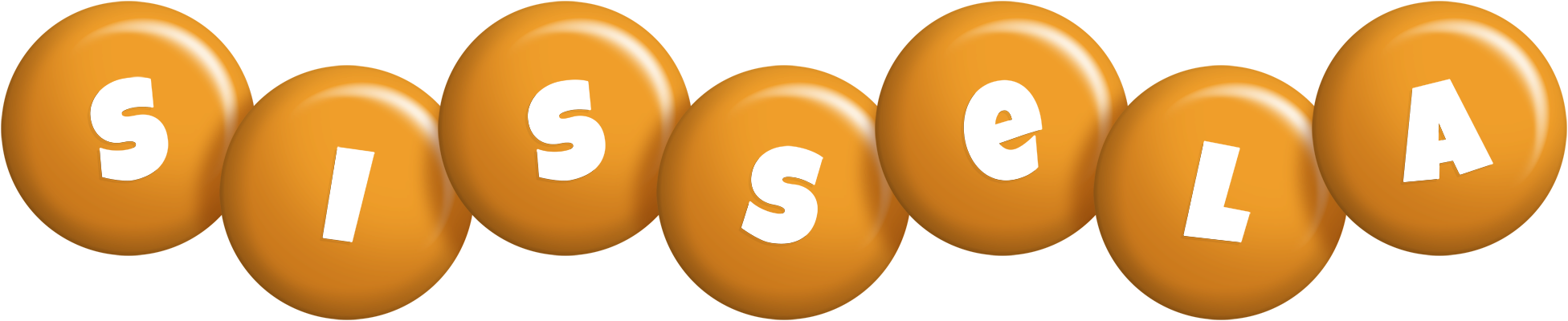 Sissela candy-orange logo