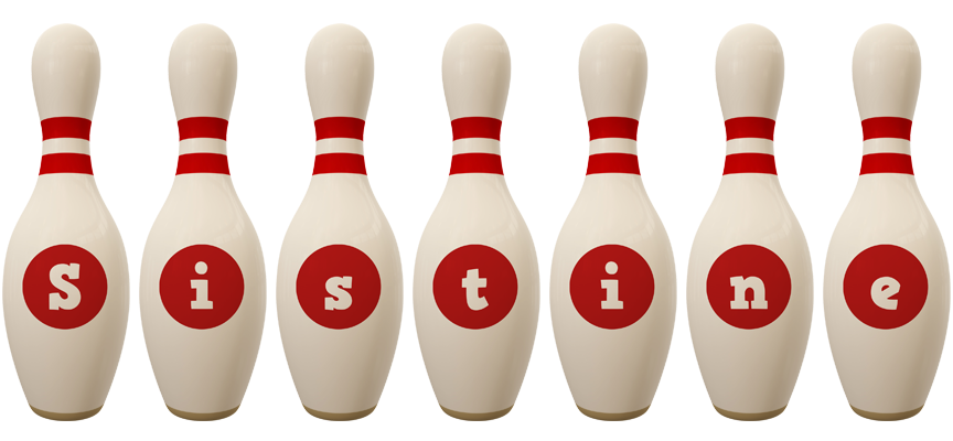 Sistine bowling-pin logo