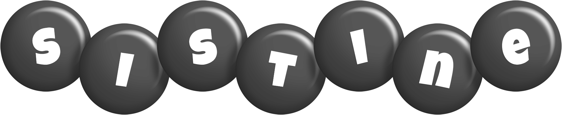 Sistine candy-black logo