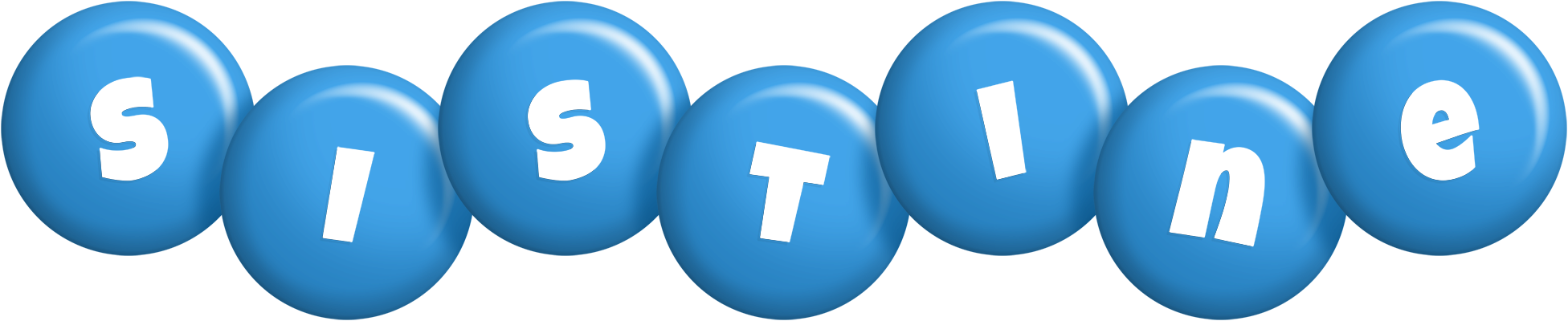 Sistine candy-blue logo
