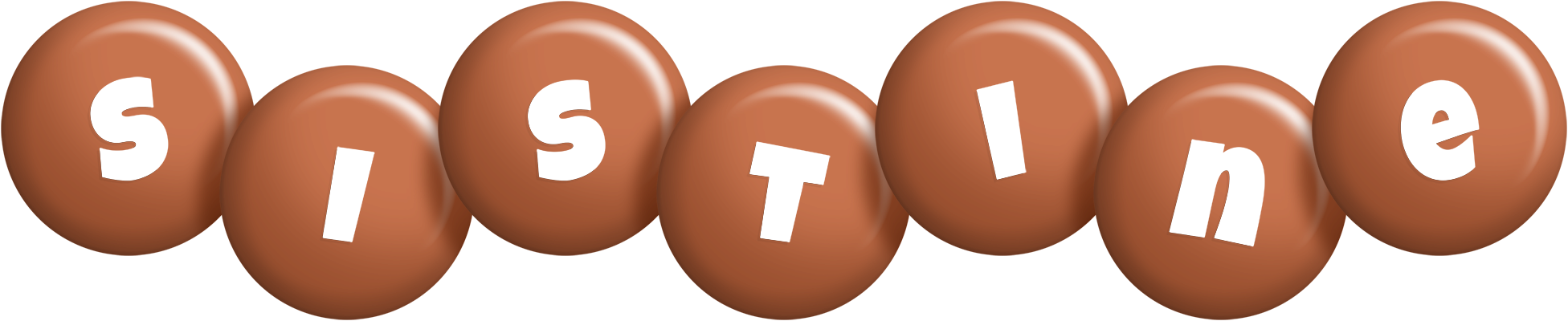 Sistine candy-brown logo