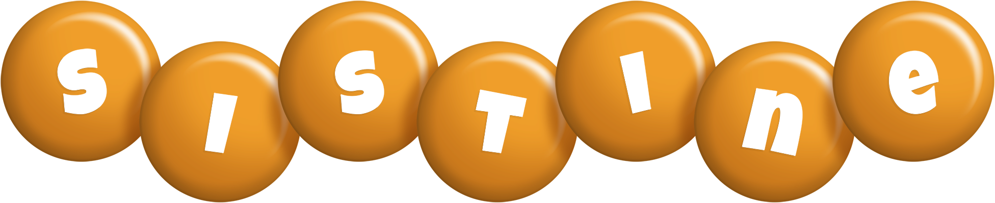 Sistine candy-orange logo