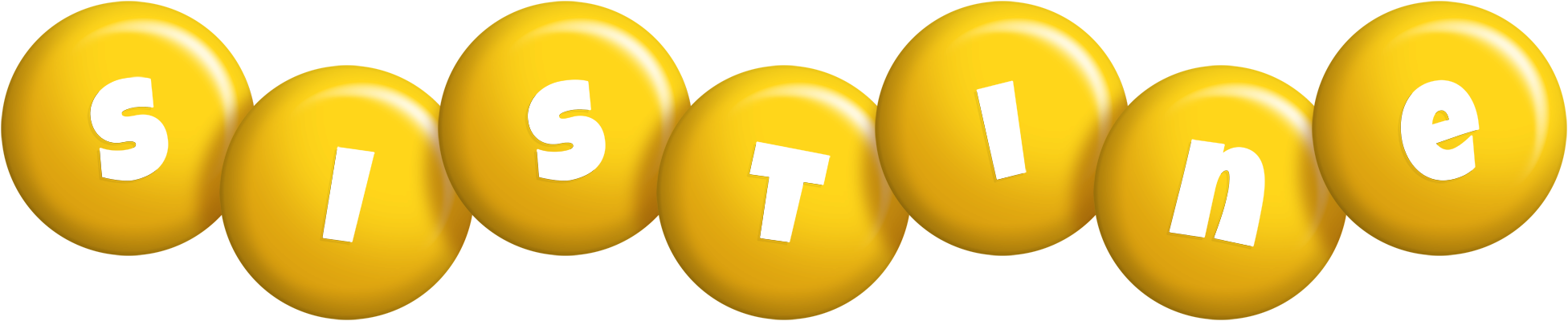 Sistine candy-yellow logo