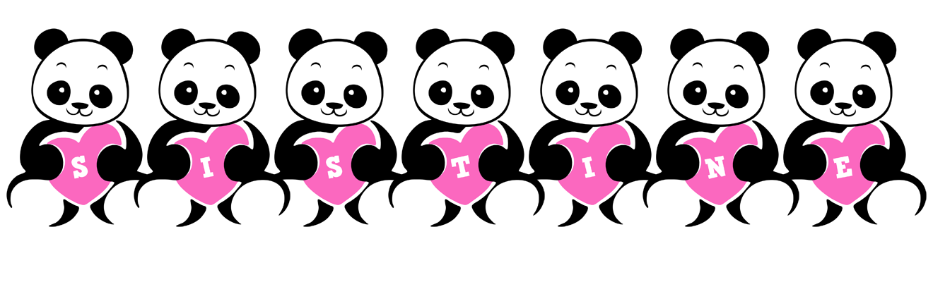 Sistine love-panda logo