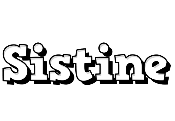 Sistine snowing logo
