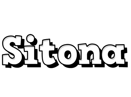 Sitona snowing logo