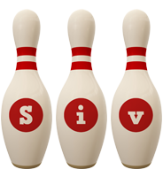 Siv bowling-pin logo