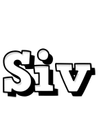 Siv snowing logo